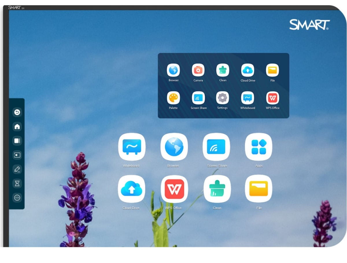 SMART Board with embedded Android interface for seamless educational experience - no external computer required.
