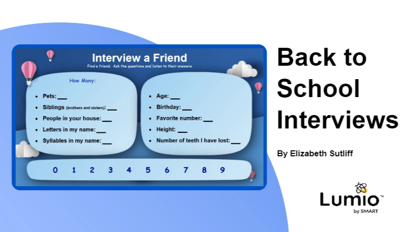 Lumio Back to school interviews