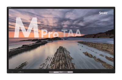 Front view of a SMART Board MX Pro V4 interactive display