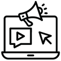 Icon for on-demand business services, symbolizing immediate access to corporate resources and support.