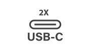 Dual USB-C ports